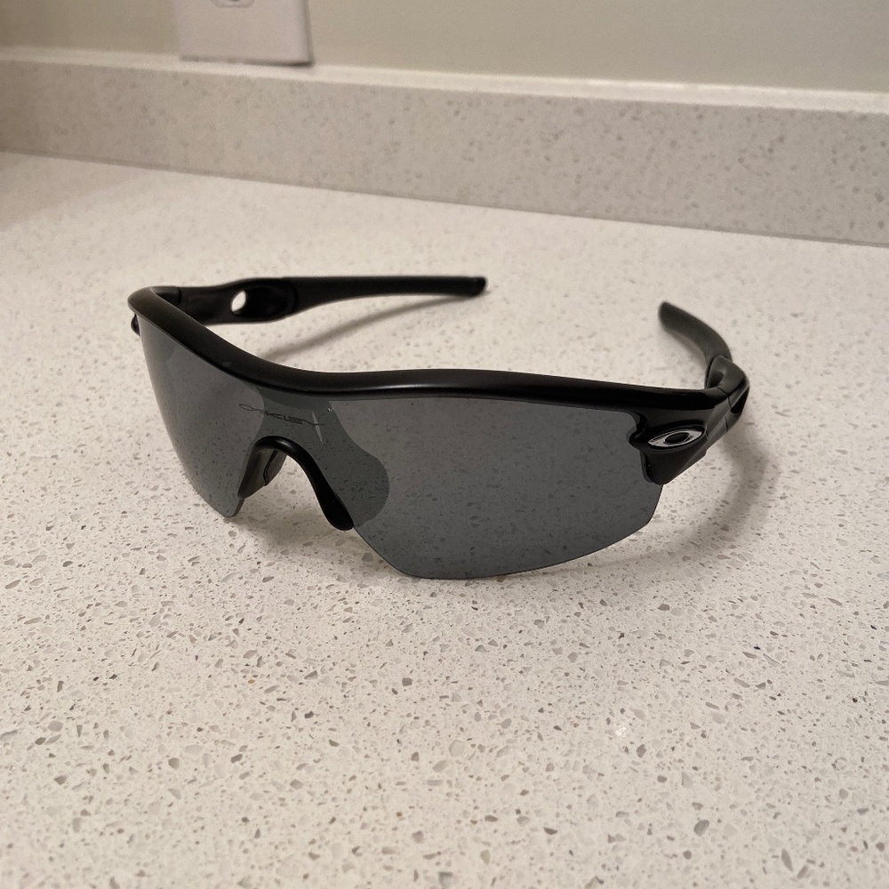 Custom matte black Oakley sunglasses
